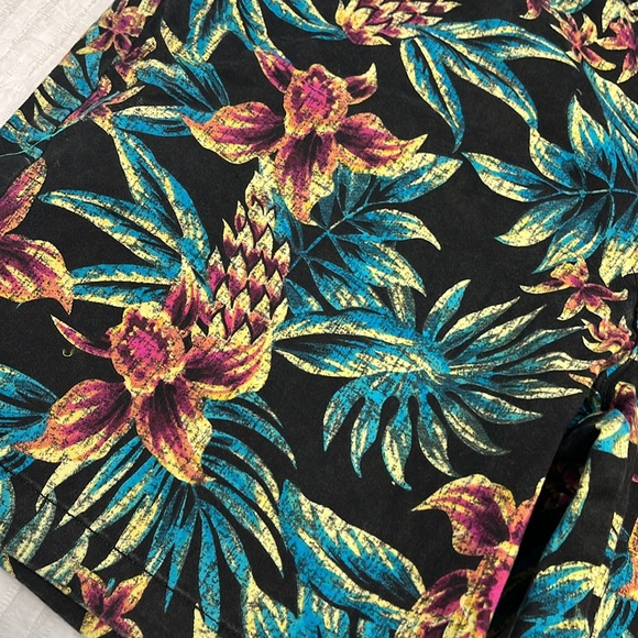 GEORGE shorts floral tropical vacation summer size 42 - Picture 6 of 7